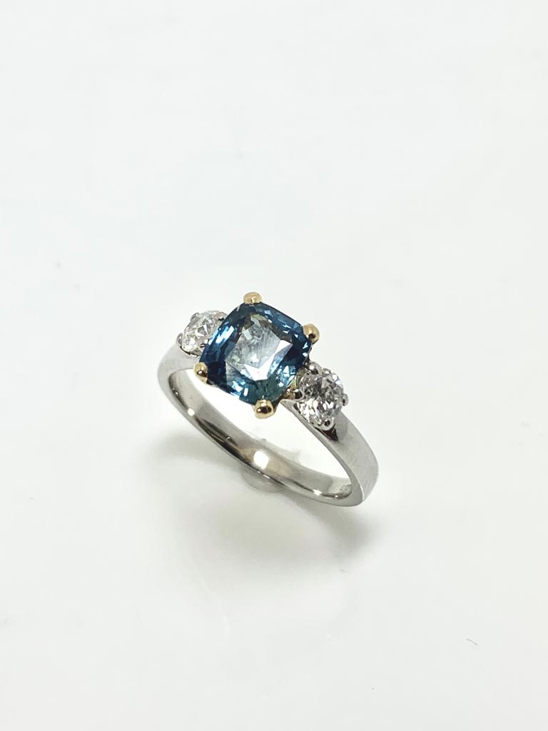 PARTI SAPPHIRE AND DIAMOND TRILOGY RING