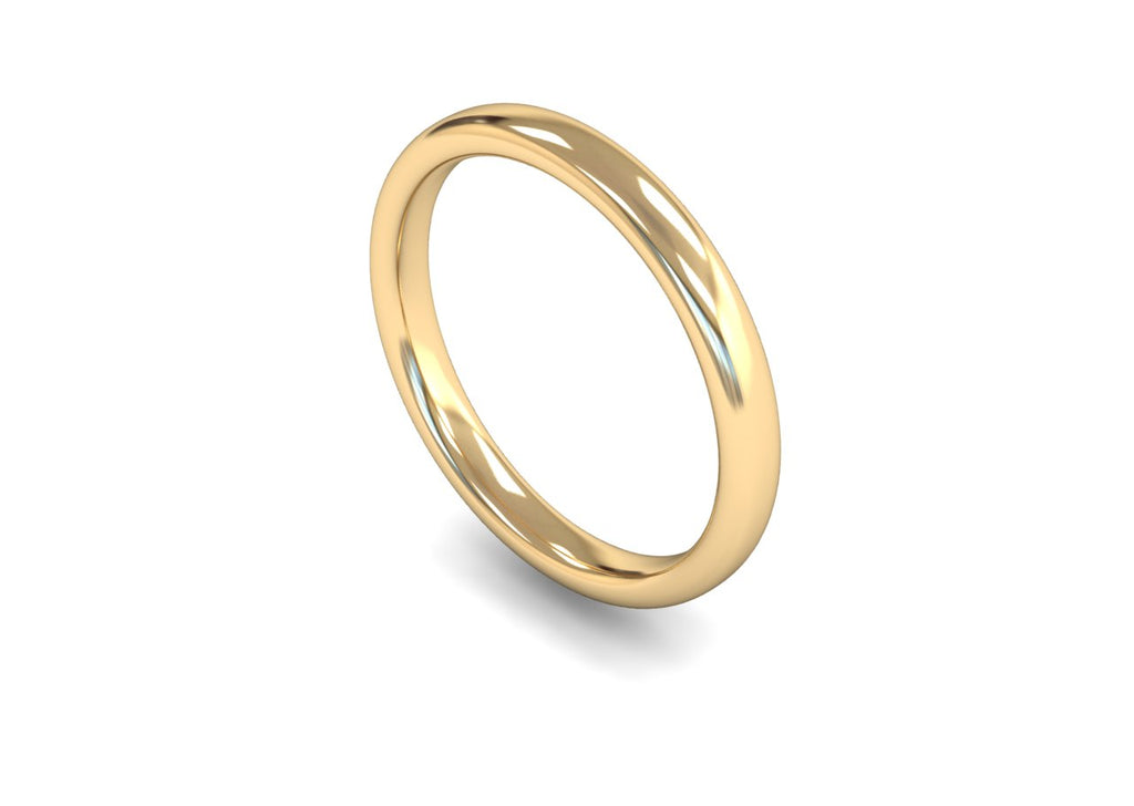 2.5MM TRADITIONAL COURT WEDDING BAND 18CT
