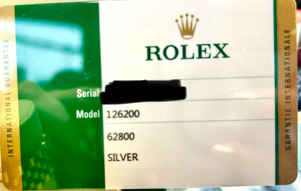2020 STAINLESS STEEL ROLEX 126200