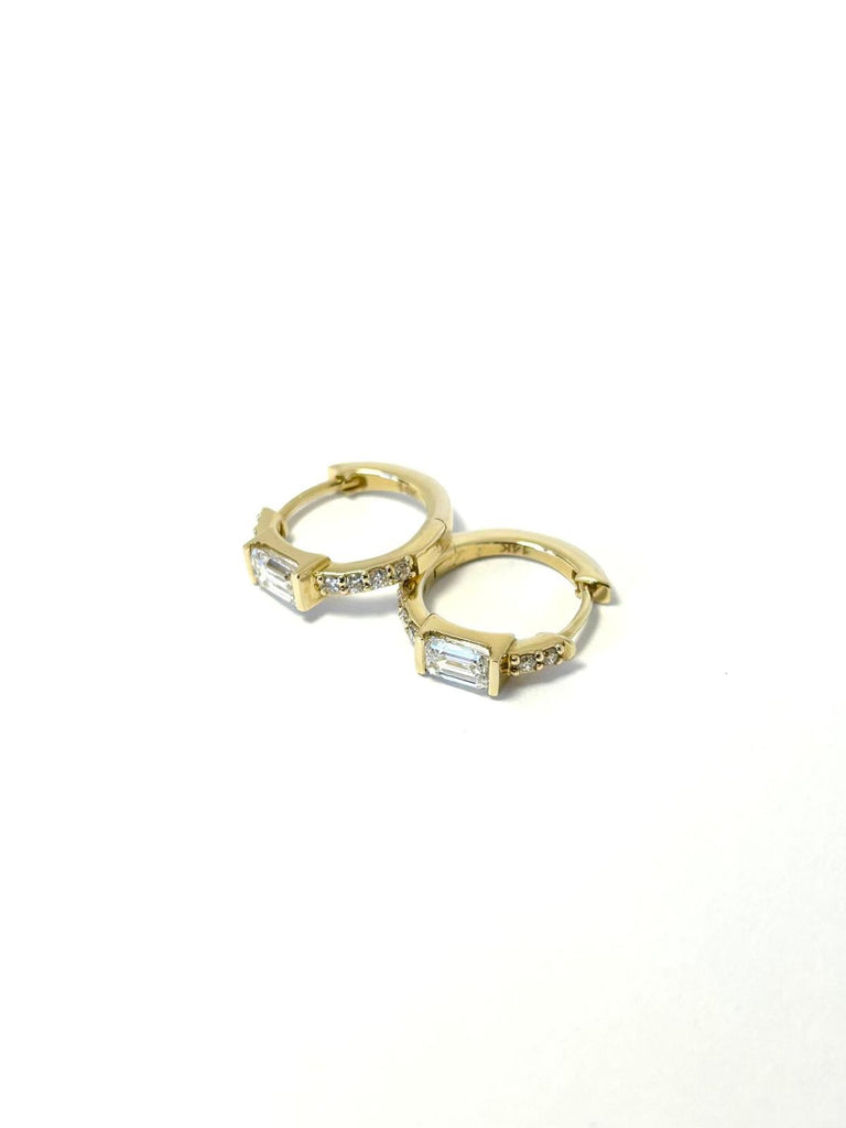 14CT LAB DIAMOND DROPPERS YELLOW GOLD