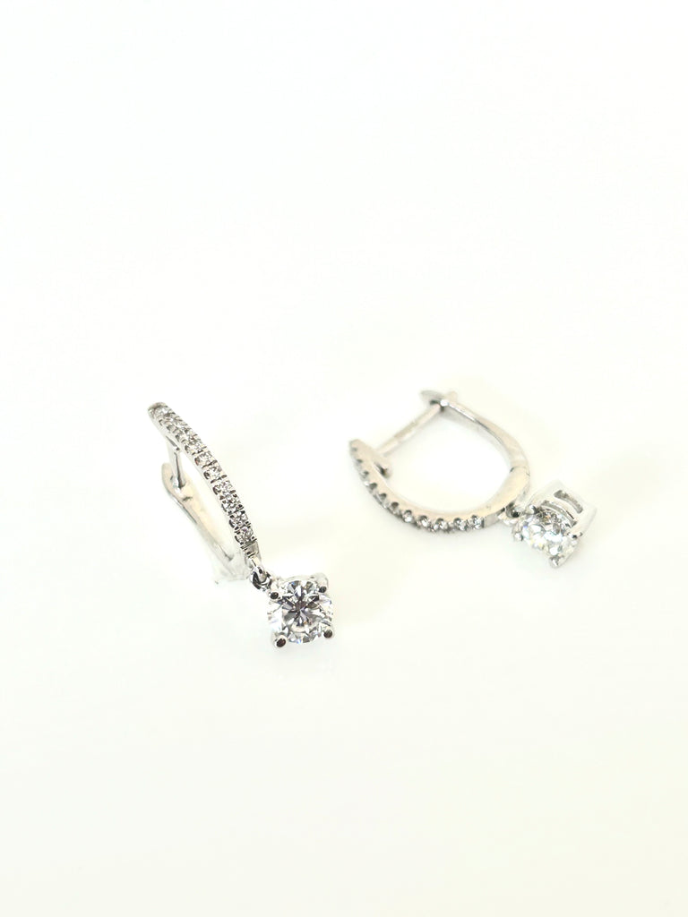 69PTS DIAMOND DROP EARRINGS