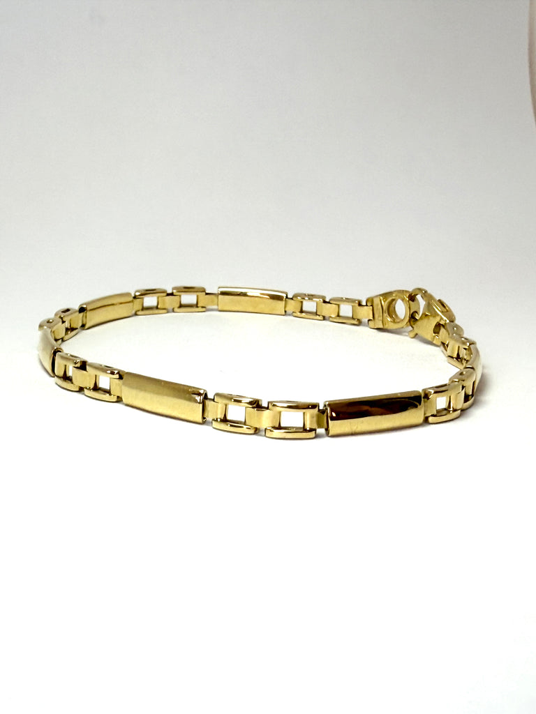 18CT YELLOW GOLD BRACELET