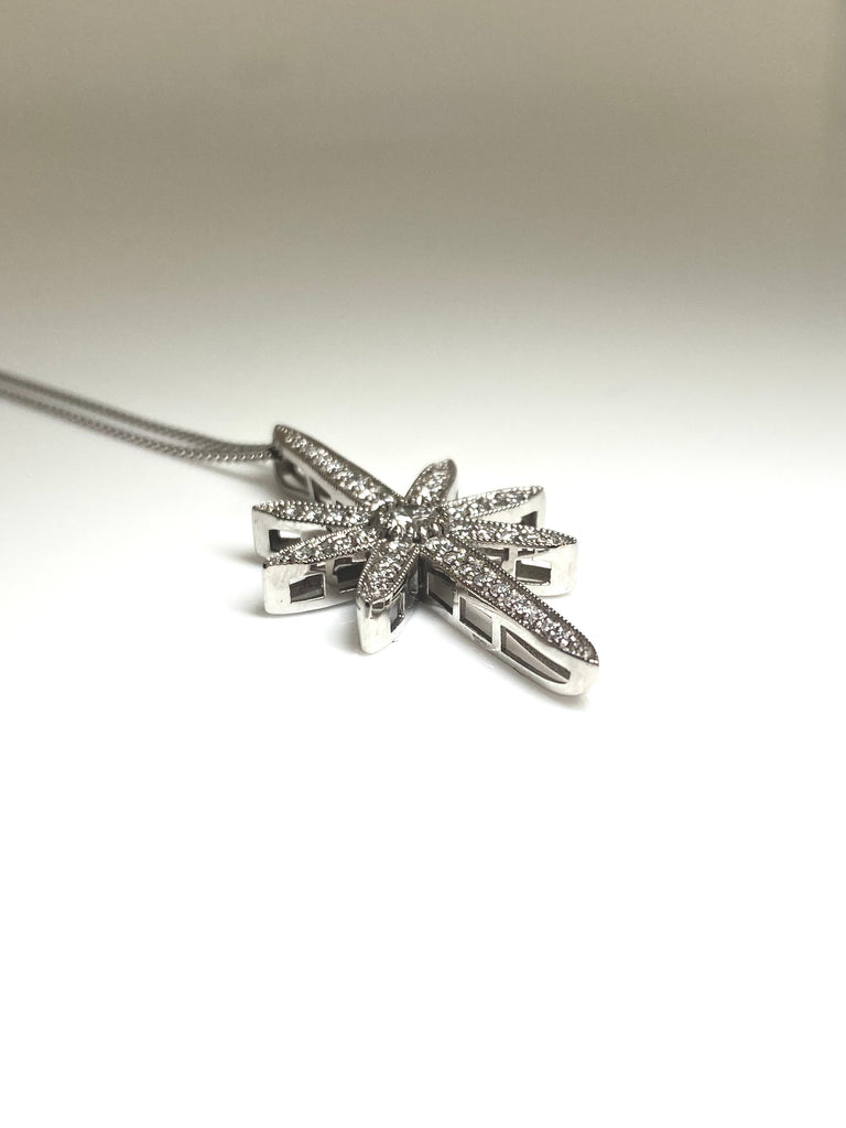18CT WHITE GOLD 1.00CT DIAMOND NORTH STAR PENDANT