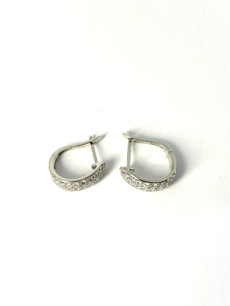 PLATINUM 1.29CT DIAMOND EARRINGS