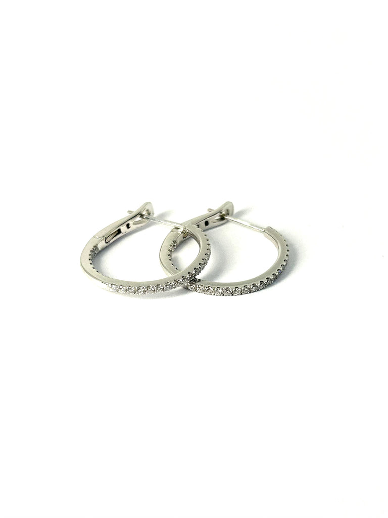 PLATINUM 0.47CT DIAMOND EARRINGS