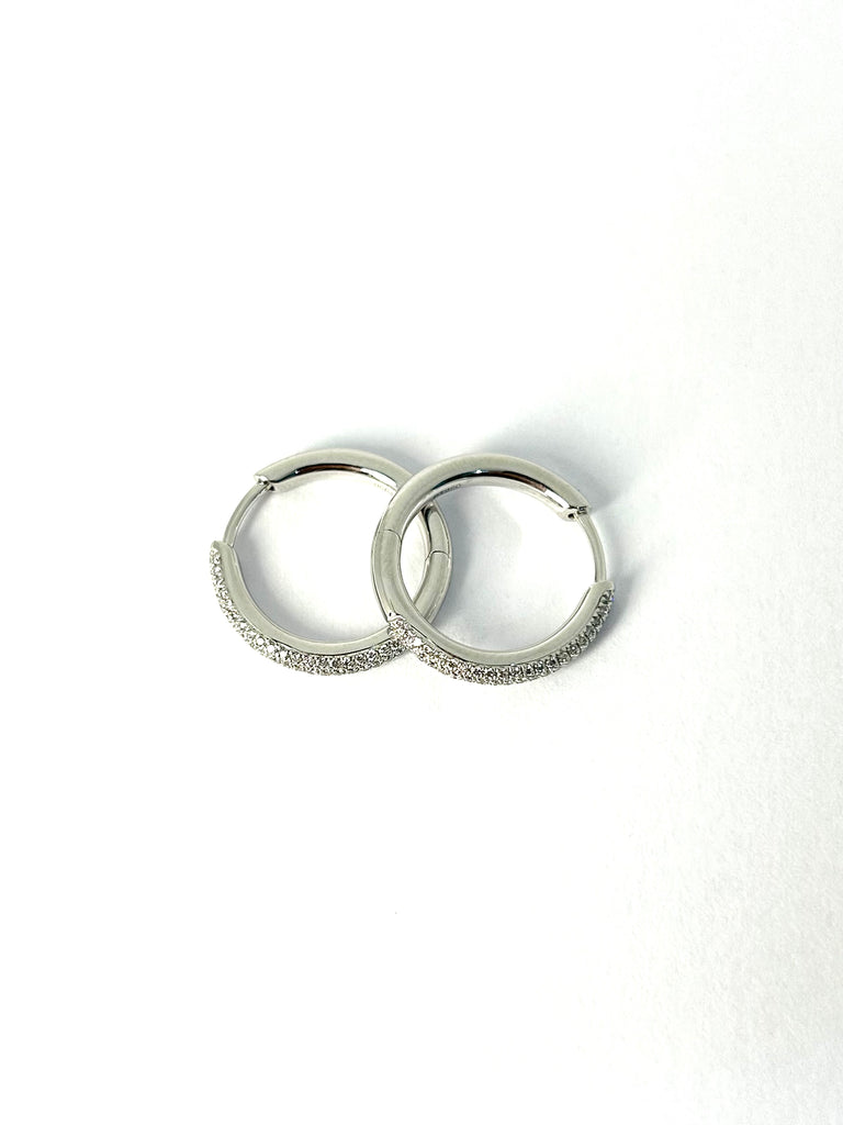 PLATINUM 0.28CT DIAMOND EARRINGS