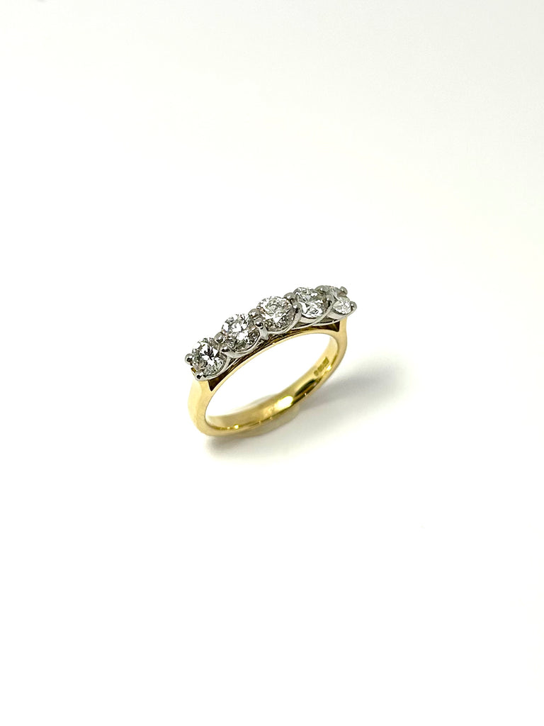 18CT YELLOW GOLD DIAMOND G COLOUR VS1 CLARITY 1.20CT RING