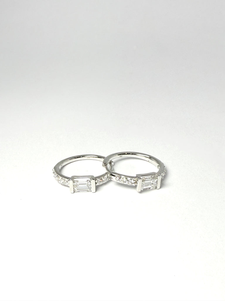 9CT 2.15CT VARI CUT LAB DIAMOND HOOPS