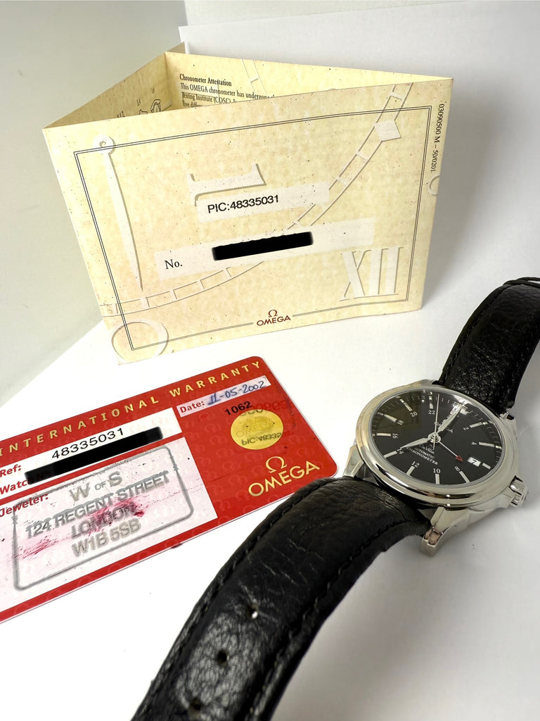 OMEGA DE VILLE GMT 2002 AUTOMATIC