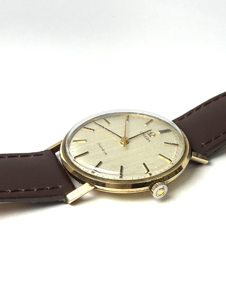 OMEGA GENEVE 9CT GOLD WATCH