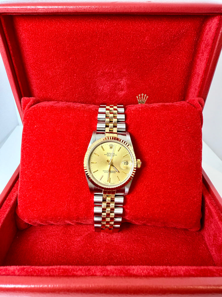 31MM LADIES BI METAL ROLEX DATEJUST 1988