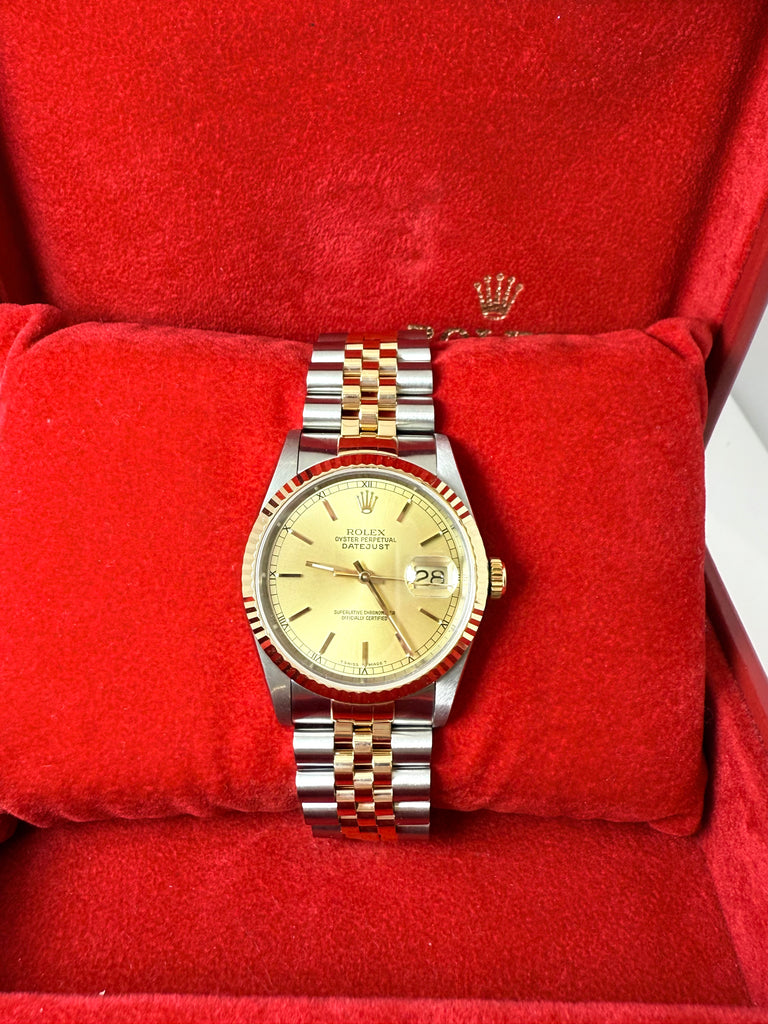 36MM ROLEX OYSTER PERPETUAL DATEJUST 1989