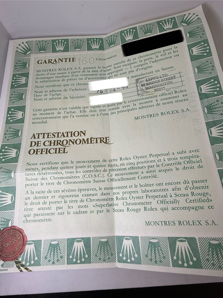 26MM ROLEX DATEJUST 1993 18CT YELLOW GOLD