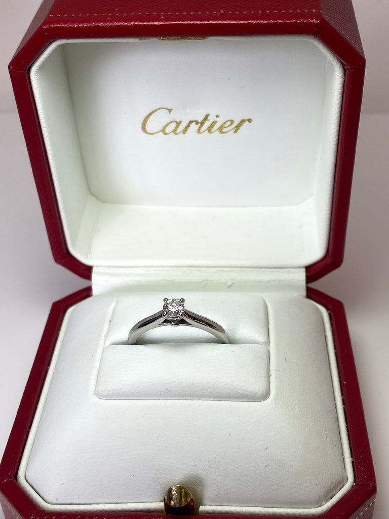 ORIGINAL CARTIER SOLITAIRE DIAMOND RING