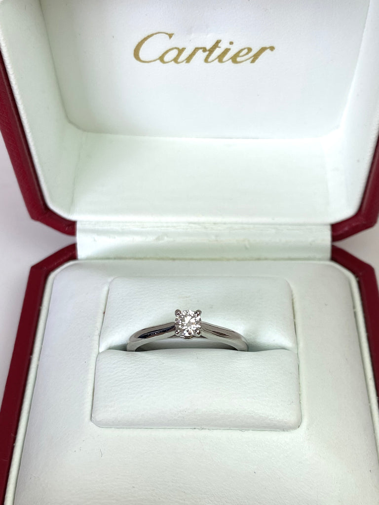 ORIGINAL CARTIER SOLITAIRE DIAMOND RING