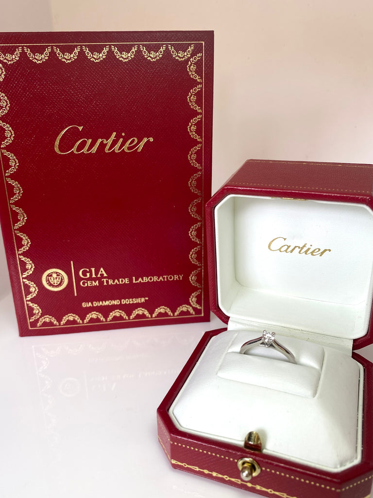 ORIGINAL CARTIER SOLITAIRE DIAMOND RING