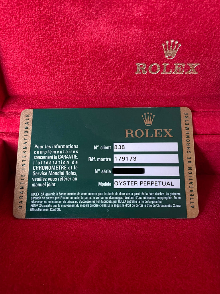 26MM ROLEX DATEJUST MODEL 179173