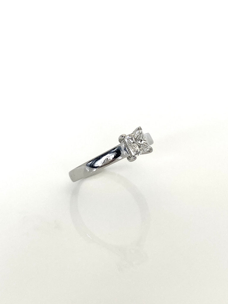 PLATINUM 51PTS PRINCESS CUT SOLITAIRE DIAMOND RING