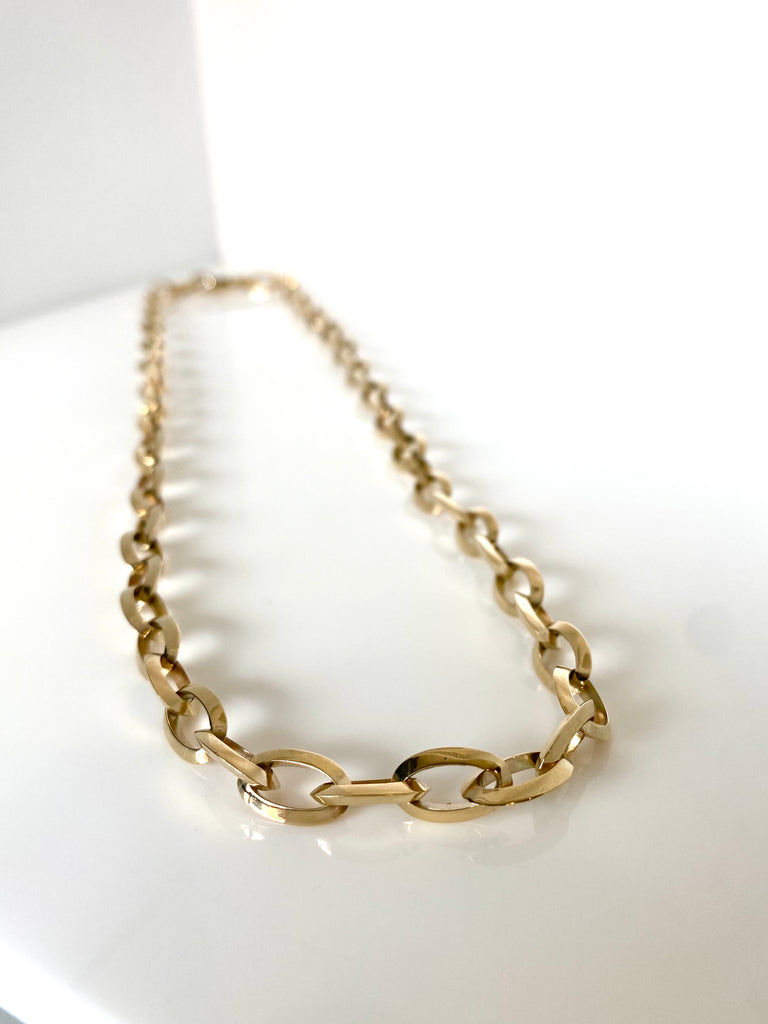 9CT HEAVY OVAL LINK CHAIN
