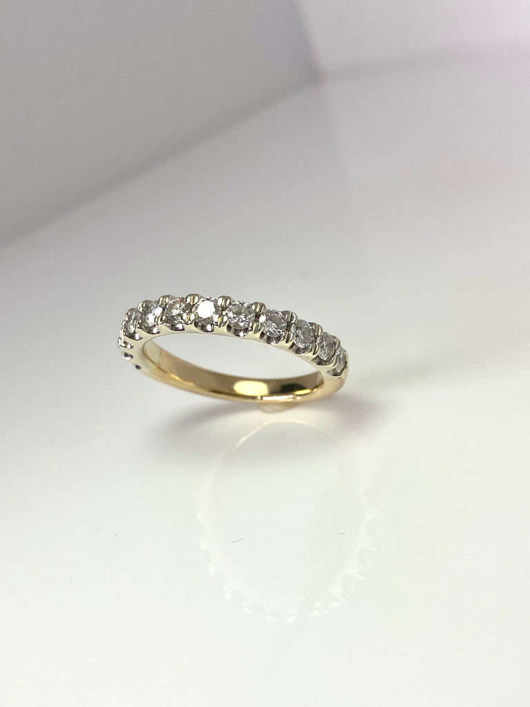 9CT GOLD DIAMOND ETERNITY BAND 70PT