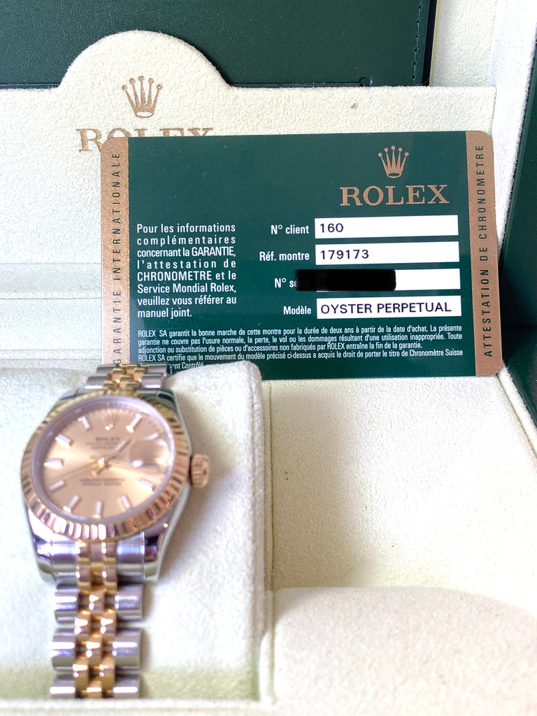 ROLEX 26MM BI-METAL LADIES DATEJUST 179173