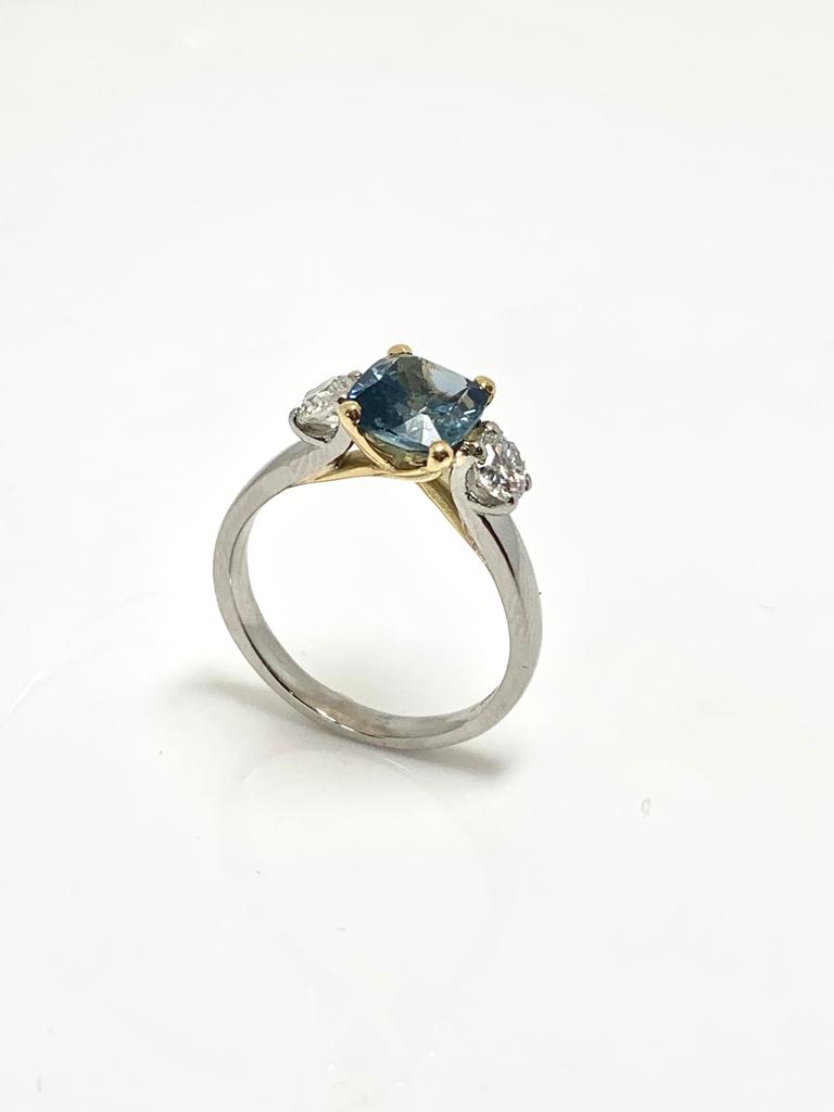 PARTI SAPPHIRE AND DIAMOND TRILOGY RING