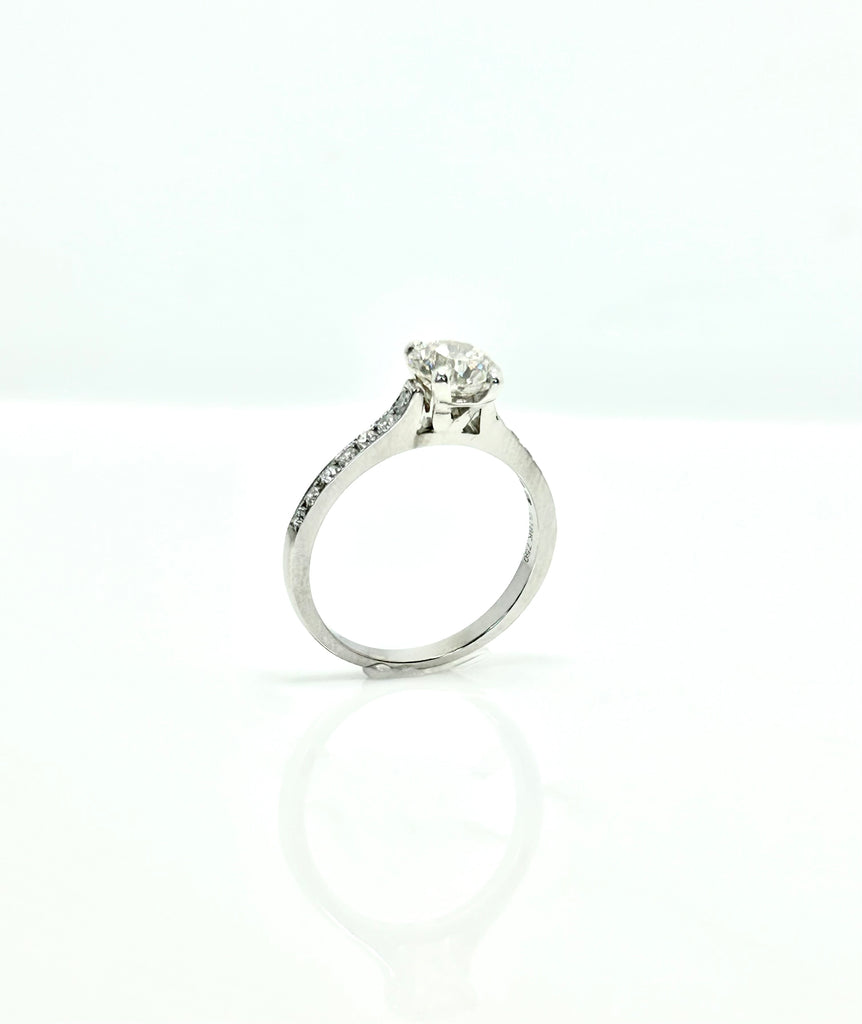 PLATINUM 1.20CT TOTAL SOLITAIRE RING