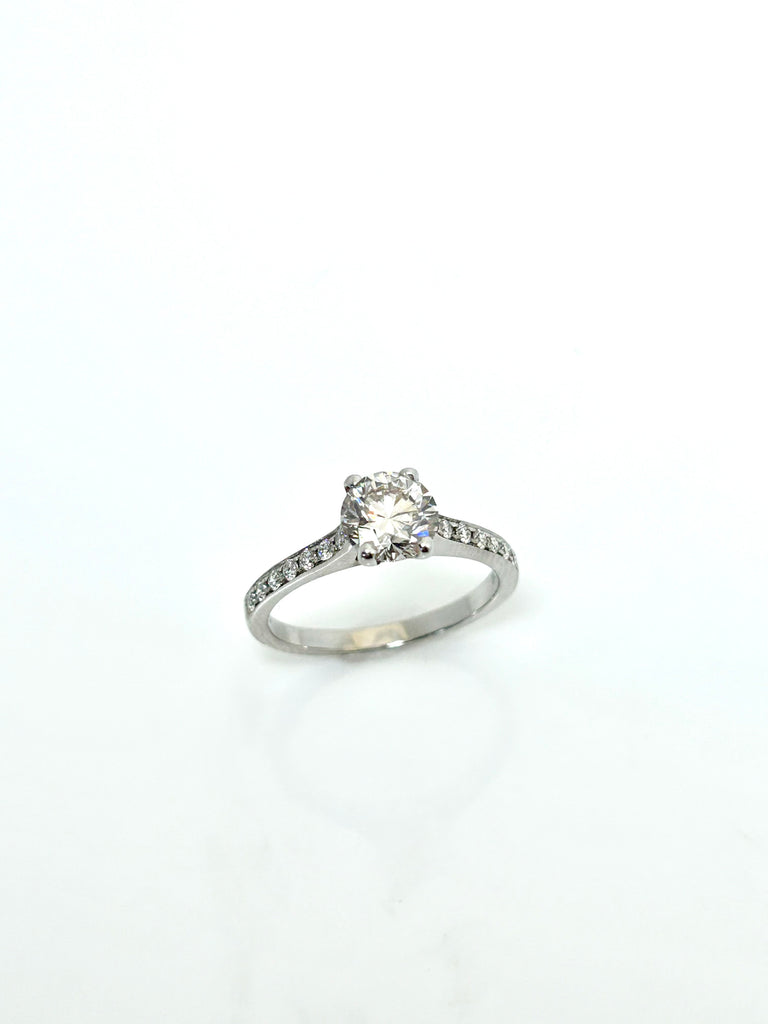 PLATINUM 1.20CT TOTAL SOLITAIRE RING