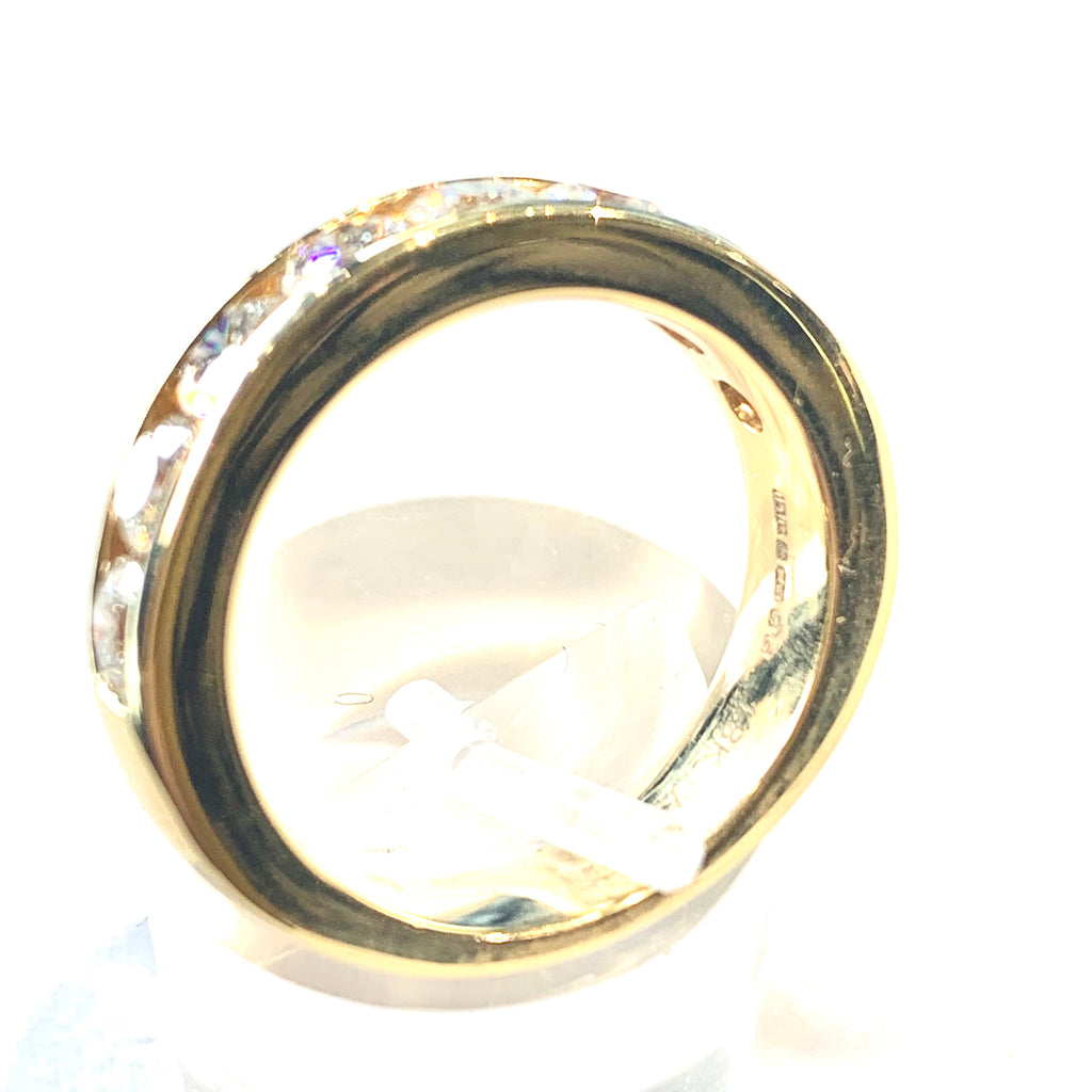 18CT GOLD 1.50CT CHANNEL SET DIAMOND ETERNITY RING