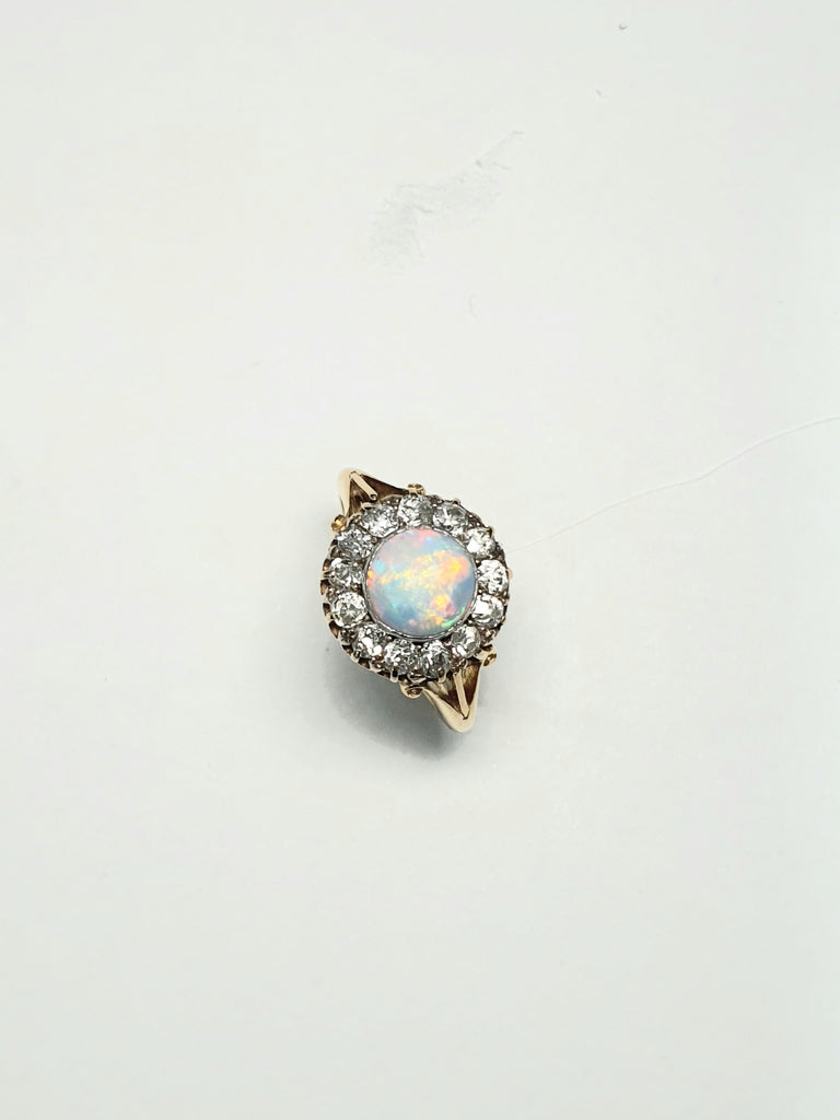 VICTORIAN OPAL DIAMOND RING