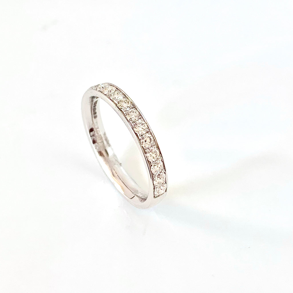 PLATINUM MILL GRAIN 40PT DIAMOND RING