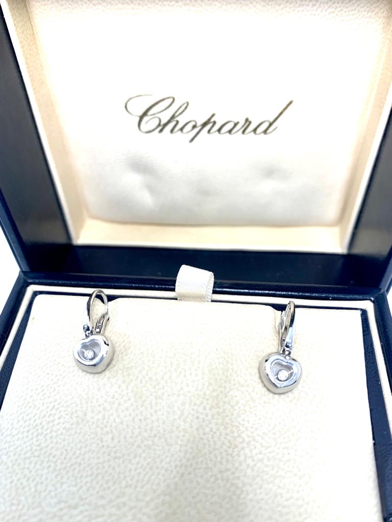 CHOPARD HAPPY DIAMOND DROP EARRINGS