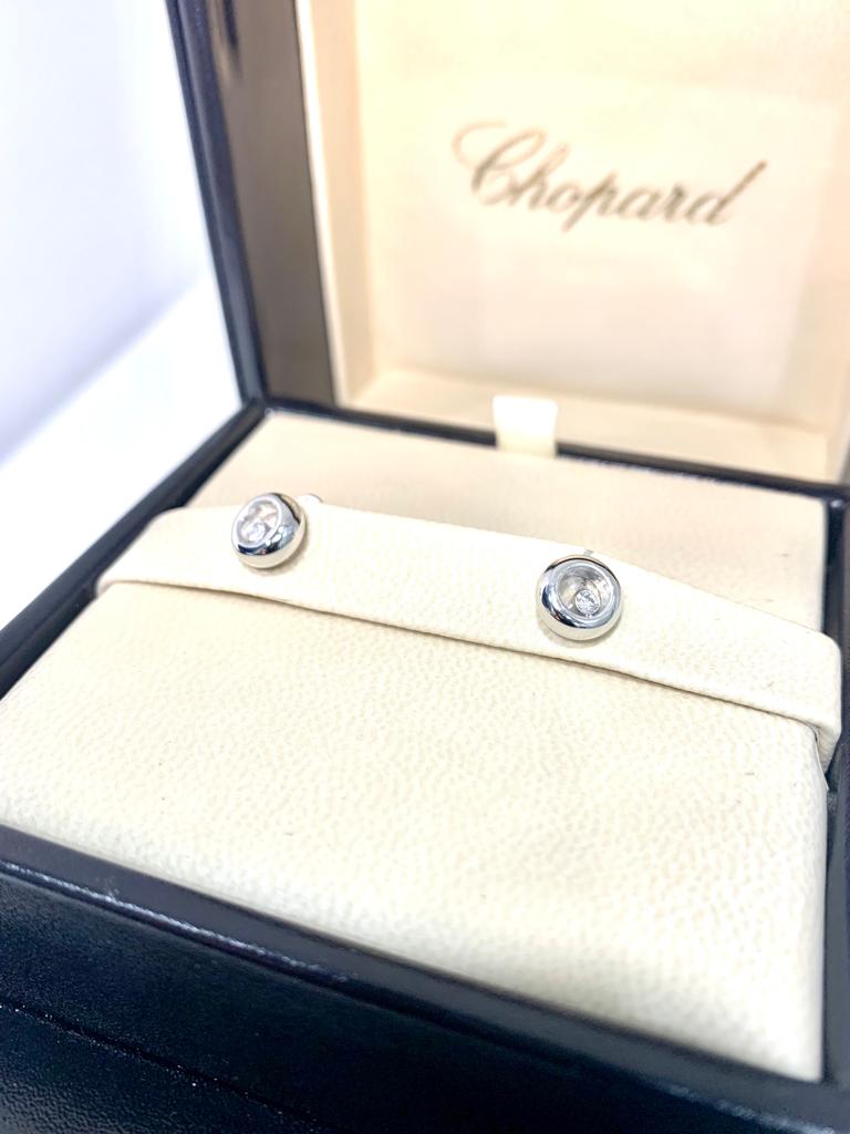 CHOPARD HAPPY DIAMOND STUDS