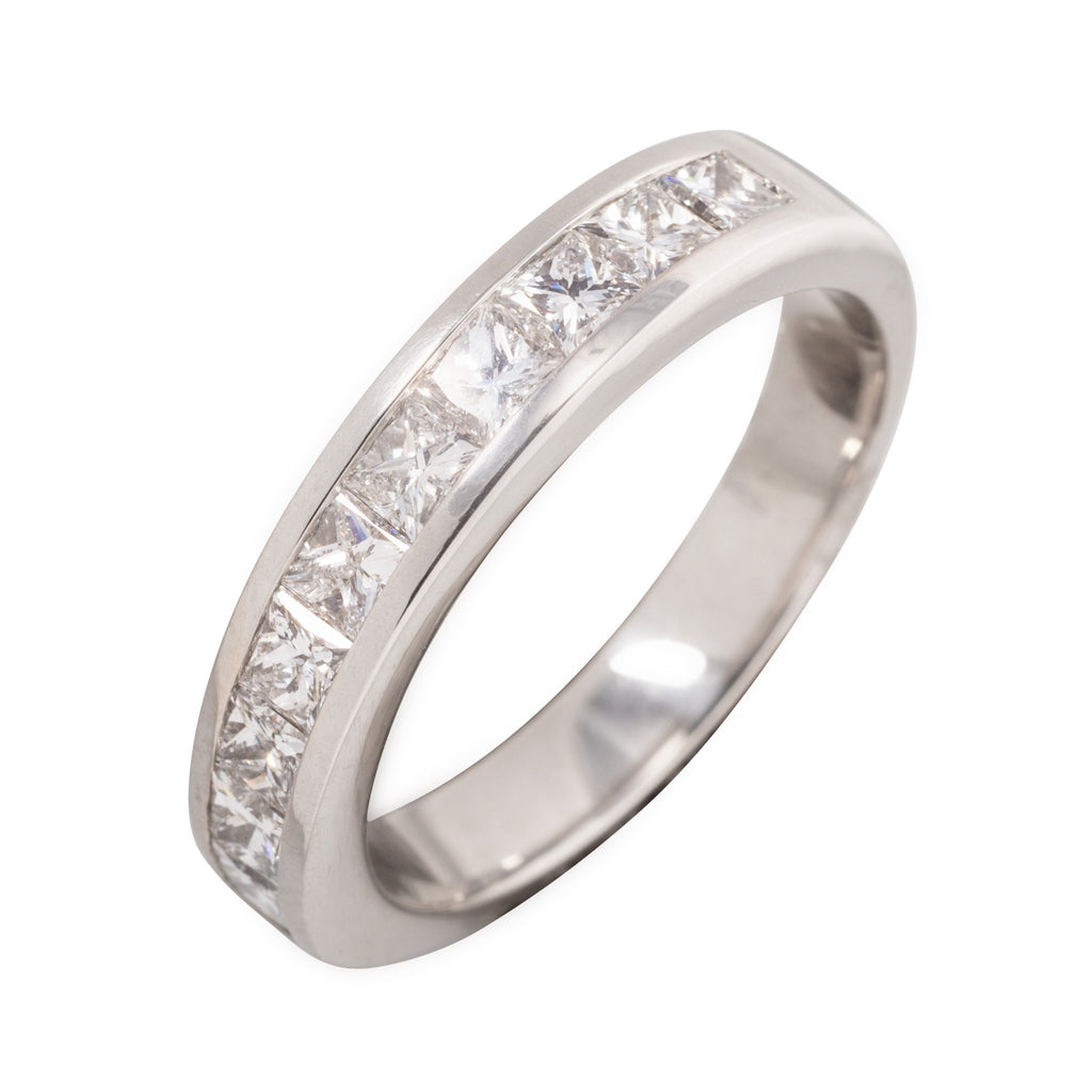 PLATINUM PRINCESS CUT RING