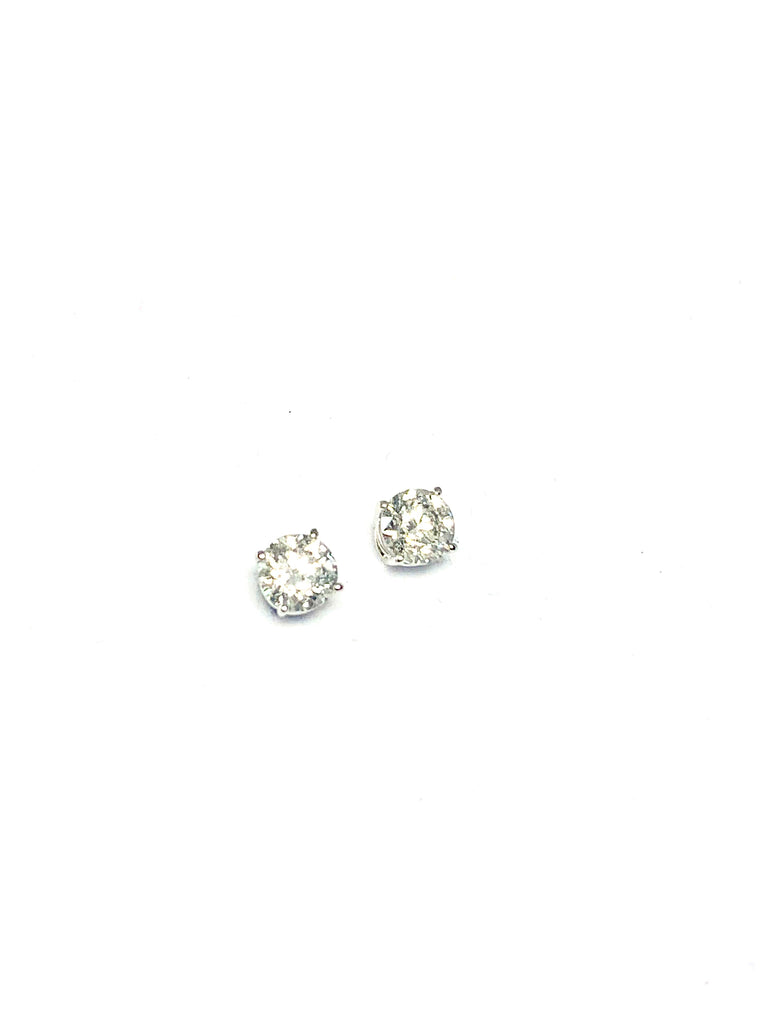 18CT DIAMOND STUD EARRINGS 1CT