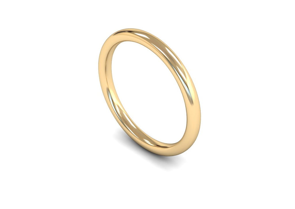 2MM TRADITIONAL COURT WEDDING BAND 18CT
