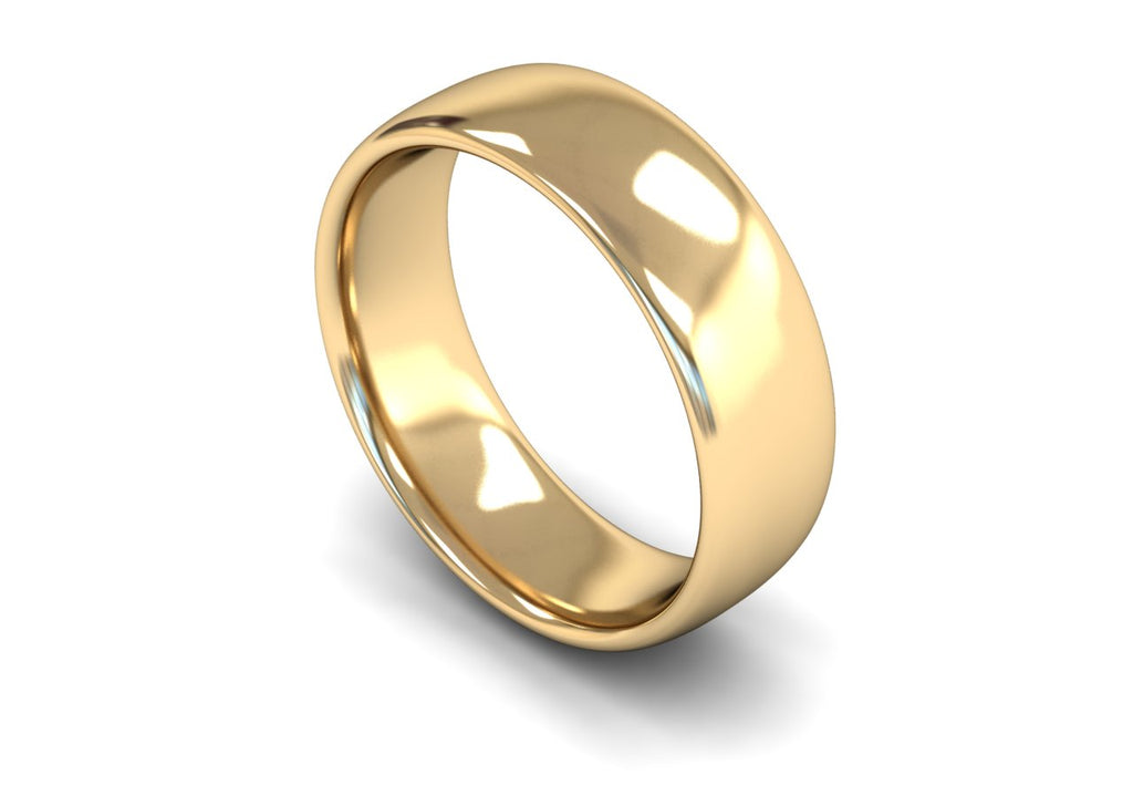 7MM TRADITIONAL COURT WEDDING BAND 18CT