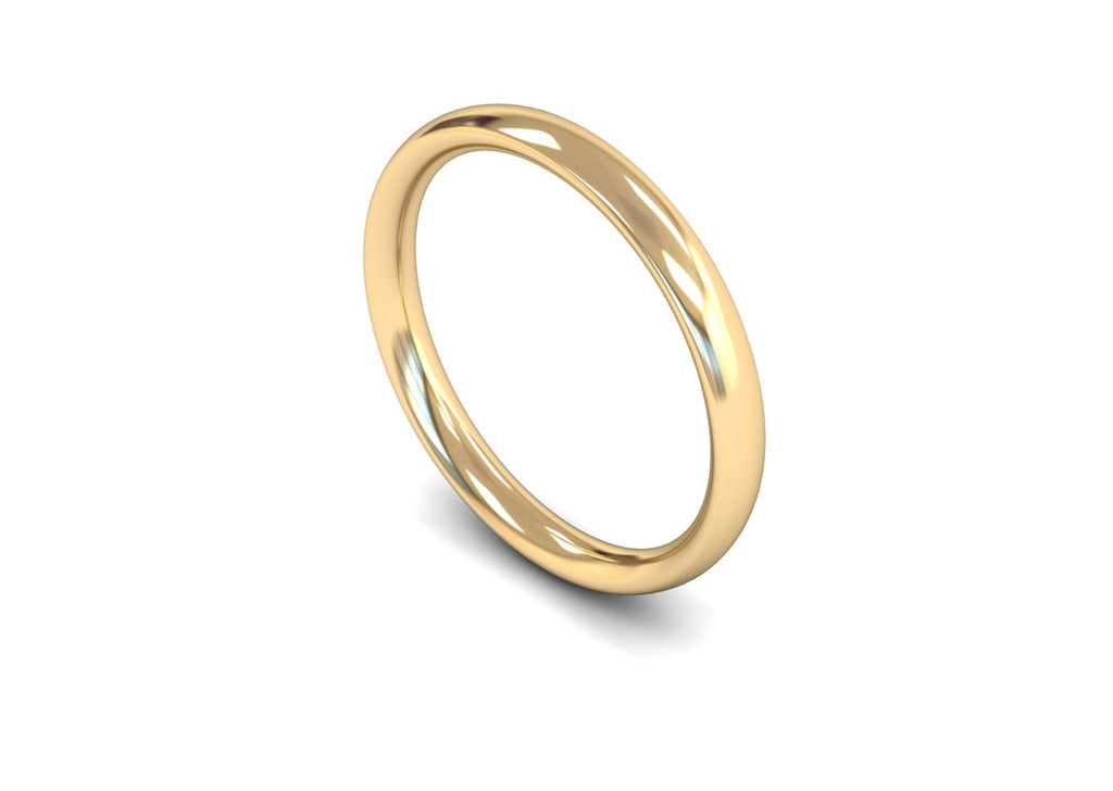 2.5MM COURT WEDDING BAND 9CT