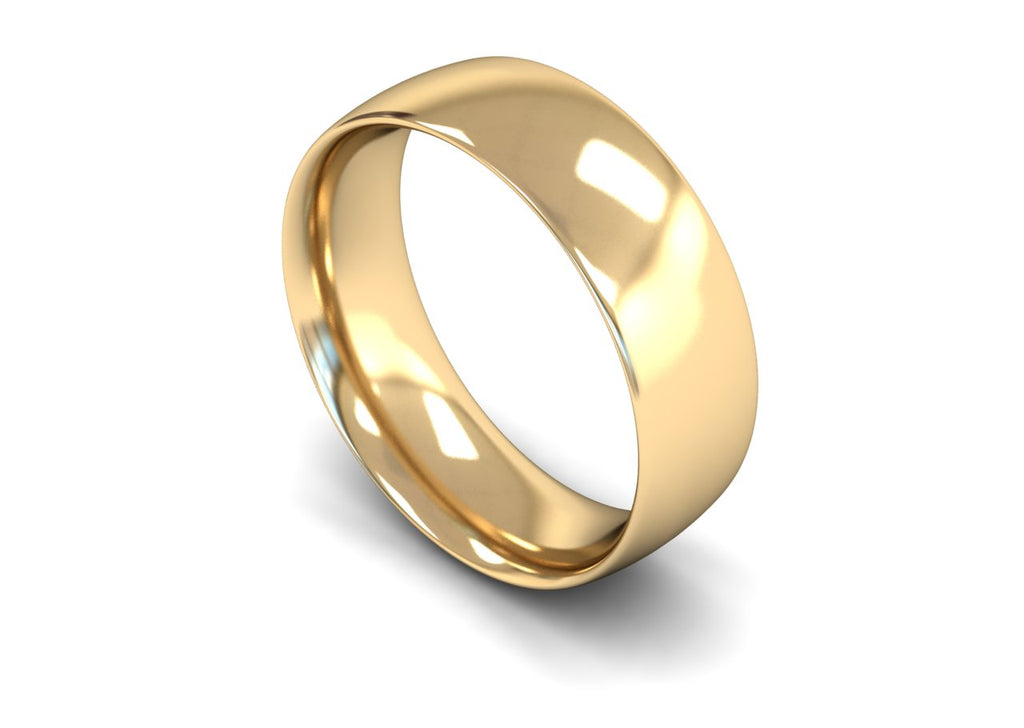 7MM COURT WEDDING BAND 9CT