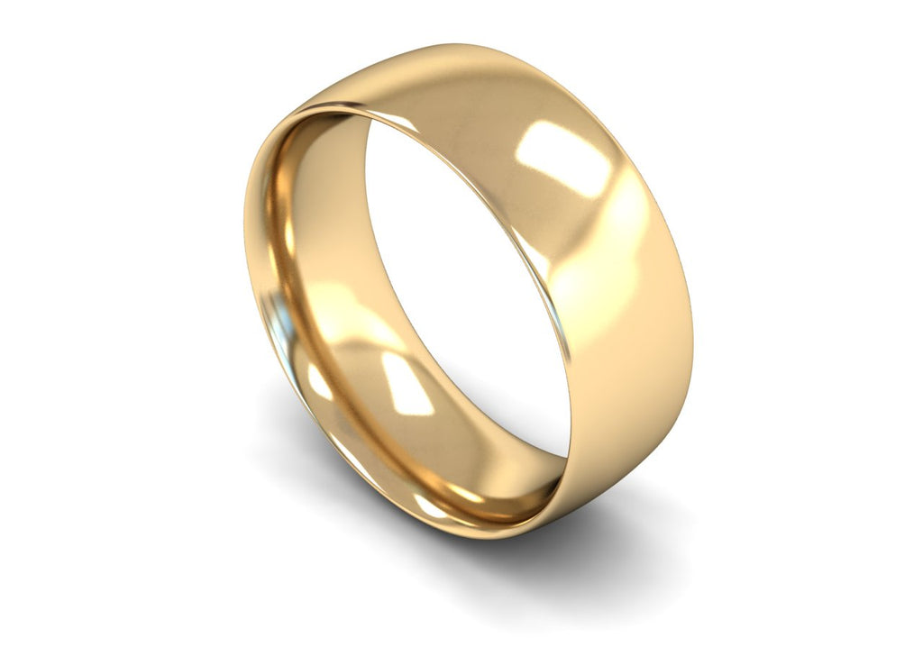 8MM COURT WEDDING BAND 9CT
